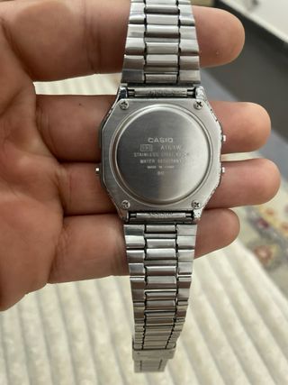 Reloj Casio A163WA-1QES Plata Negro