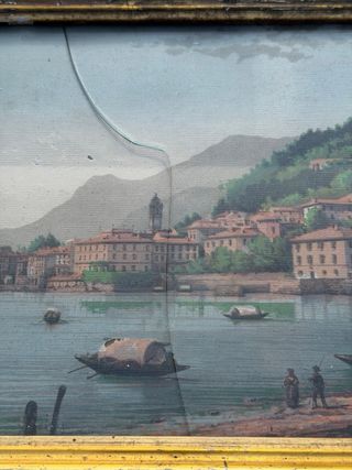 Quadro antico dipinto olio su tela