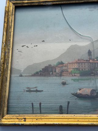 Quadro antico dipinto olio su tela