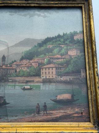 Quadro antico dipinto olio su tela