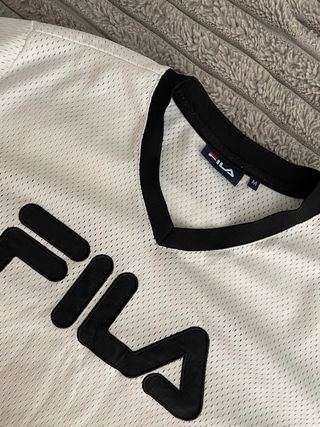 Camiseta Fila Blanca y Negra