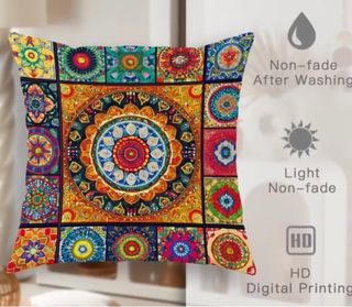 Set 4 Fundas Cojines Decorativos.Exterior/Interior