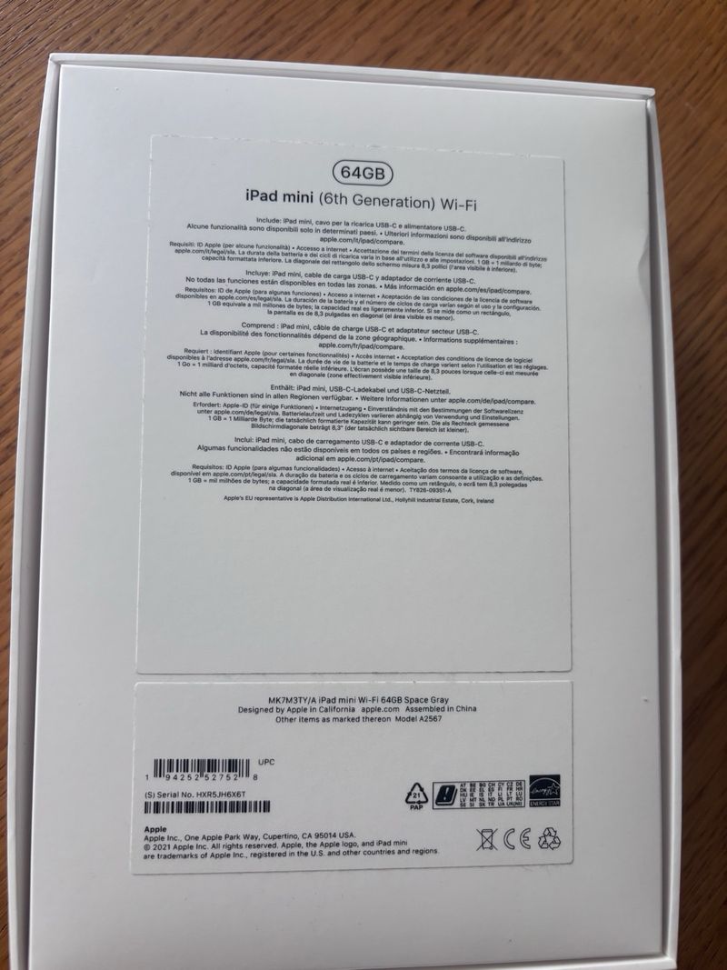 iPad mini 6 64GB con Funda apple folio afbeelding 2