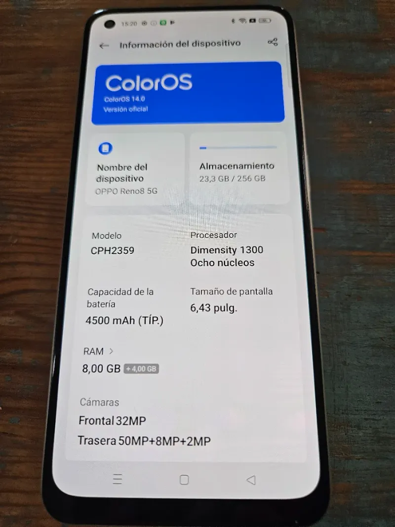 Oppo Reno 8 5G Blanco afbeelding 8