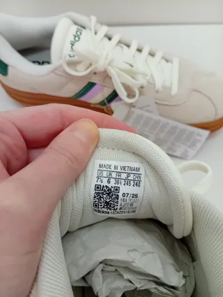 Adidas VL Court Bold   Beige/Verde/Lila Talla 39