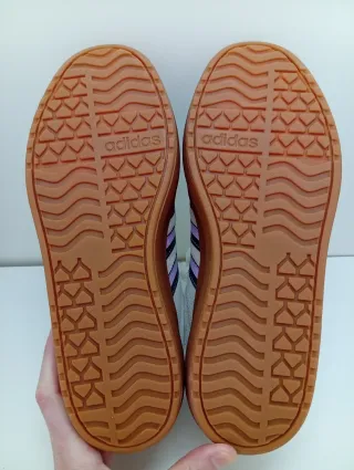 Adidas VL Court Bold   Beige/Verde/Lila Talla 39