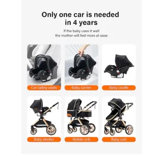 Carro bebé 3 en 1: Capazo, Silla y Grupo 0