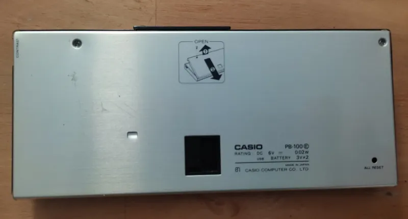 Calculadora Casio PB-100 afbeelding 4