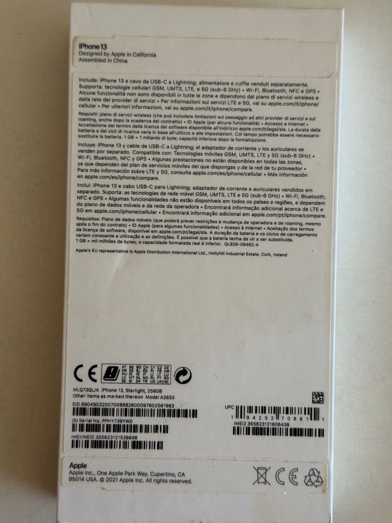 iPhone 13 256GB Blanco/Plata afbeelding 3