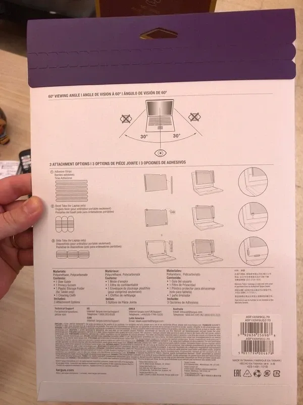 Protección de privacidad Targus 13.3 para laptop/tablet afbeelding 2