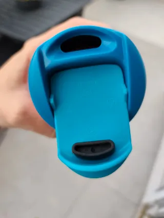 Vaso Térmico Tupperware Azul y Naranja