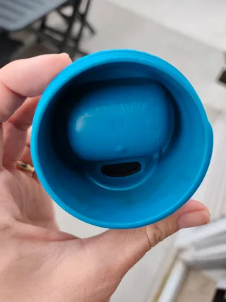 Vaso Térmico Tupperware Azul y Naranja