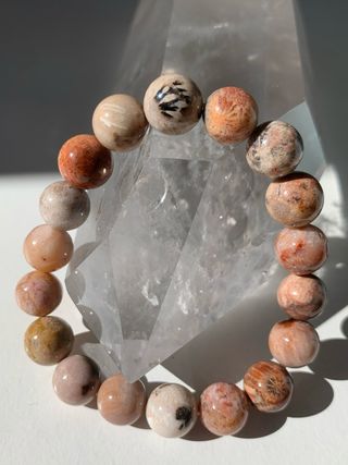 Pulsera Coral Jade Natural 9-10mm (9 uds)