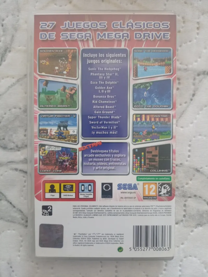 Mega Drive Collection PSP SEGA afbeelding 2