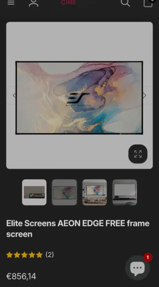 Pantalla Proyección Elite Screens Aeon Edge 84