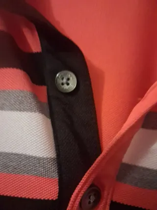 Polo Calvin Klein Naranja Rayas