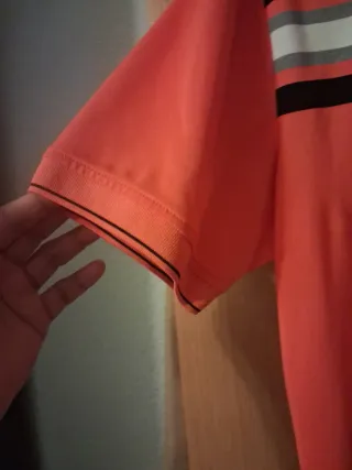 Polo Calvin Klein Naranja Rayas