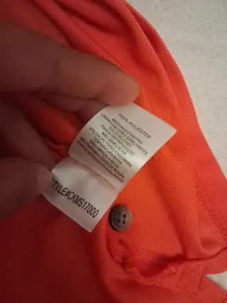 Polo Calvin Klein Naranja Rayas