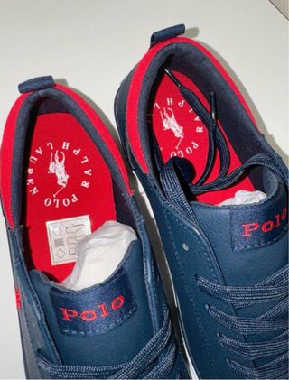 Zapatillas Polo Ralph Lauren T38 Azul/Rojo