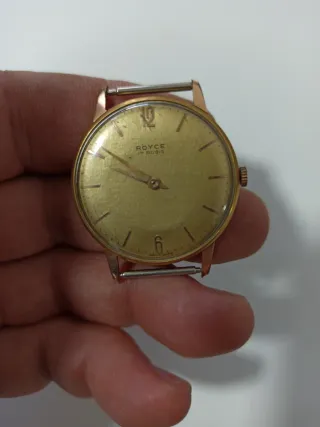 Reloj Royce Cuerda Oro Años 40