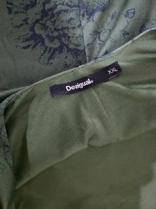 Vestido Desigual floral verde talla XXL