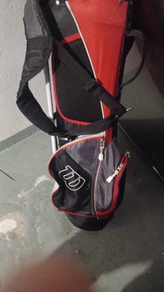 Bolsa de Golf Roja y Negra. Para niños