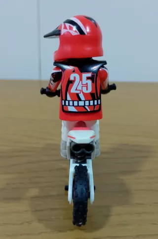 Playmobil Moto Cross Roja y Blanca