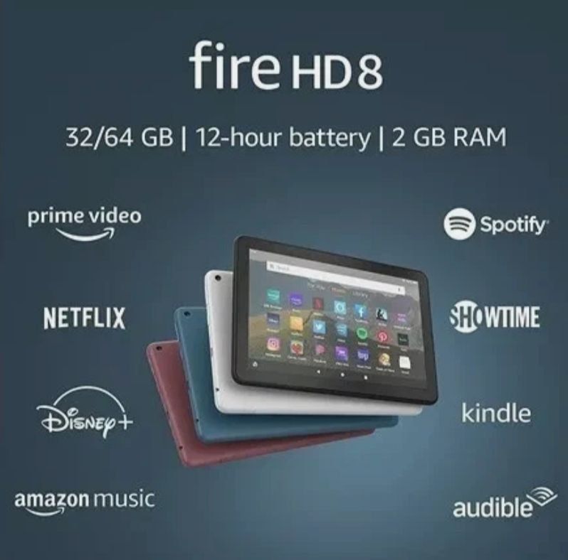 Amazon Fire HD 8 , Negra (SELLADA)