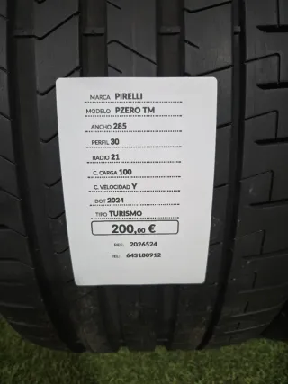 285 30 21 100Y PIRELLI PZERO TM