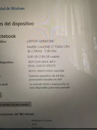 HP Spectre i7 Ordenador Portátil Negro/Dorado