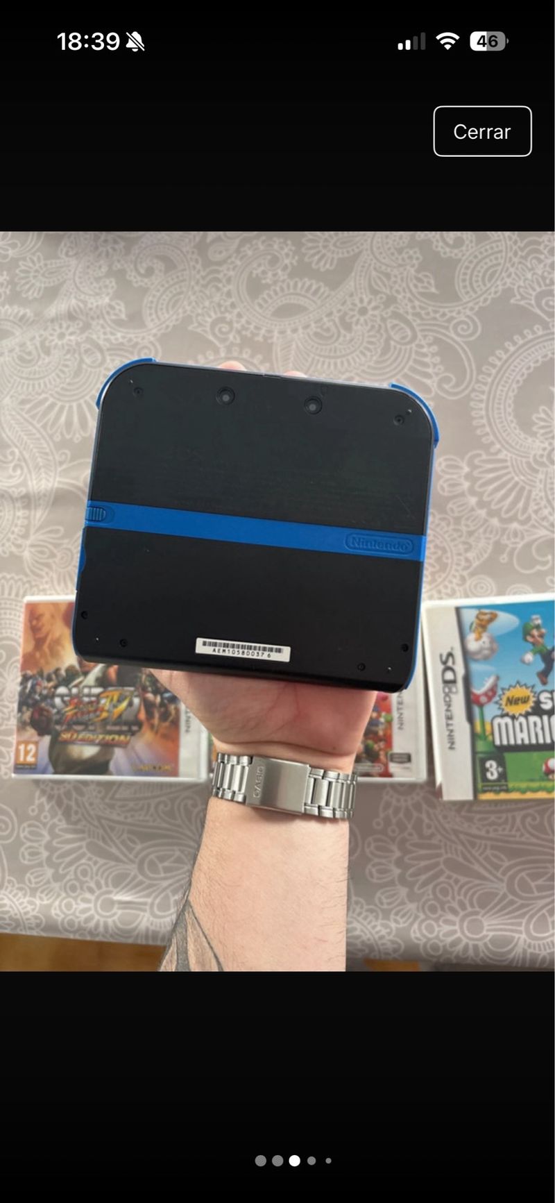 Nintendo 2DS Negra + 3 Juegos + Funda afbeelding 2