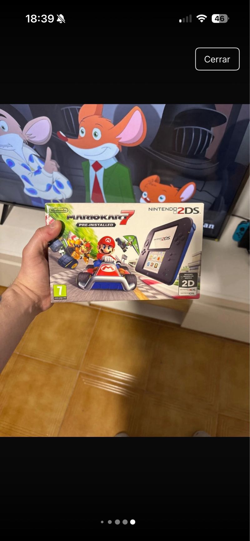 Nintendo 2DS Negra + 3 Juegos + Funda afbeelding 3