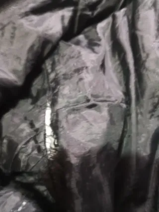 Chaqueta Cuero Vintage Negra Talla XL