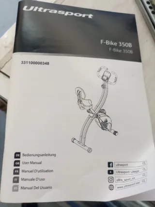 Bicicleta Estática UltraSport F-Bike sin respaldo.