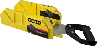 Caja ingletadora Stanley con serrucho