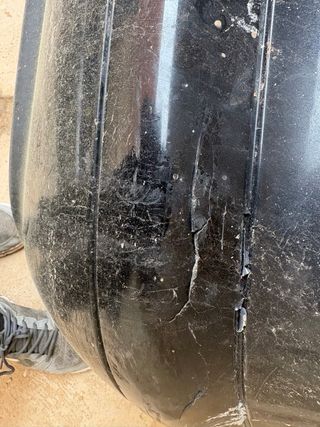 Paragolpes trasero negro