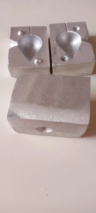 Moldes de plomos para pesca