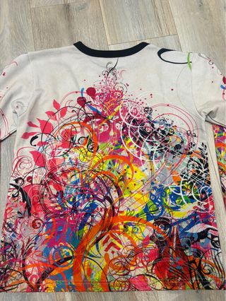 Sudadera gráfica abstracta multicolor