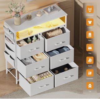 Cómoda HLONONE 6 cajones con luz LED