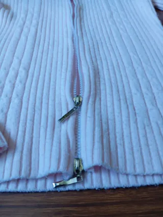 Chaqueta rosa mujer cremallera