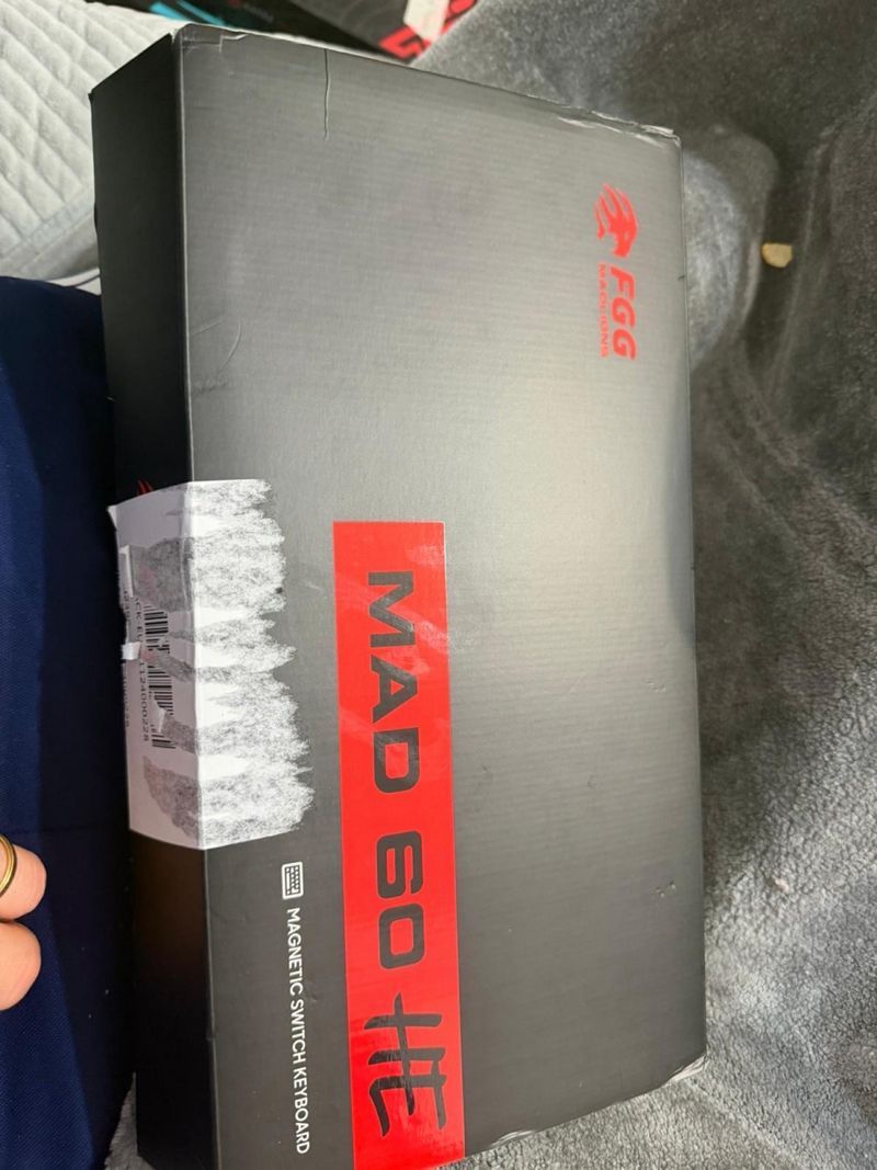 Teclado Gaming FGG MAD 60 HE Negro/Rojo