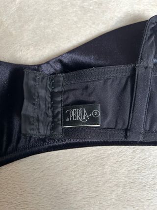 Top La Perla nero Spalline fisse e nn regolabili