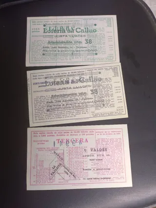 Lotería Nacional Billetes Franquismo