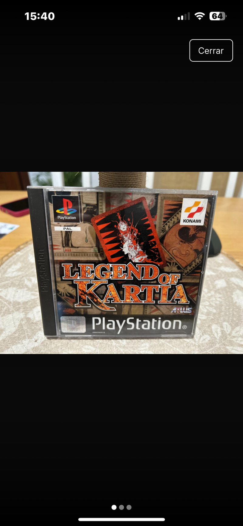 Juego ps1 Legend of kartia español