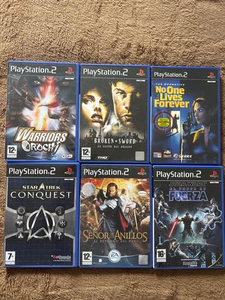 Lote 6 Juegos PS2