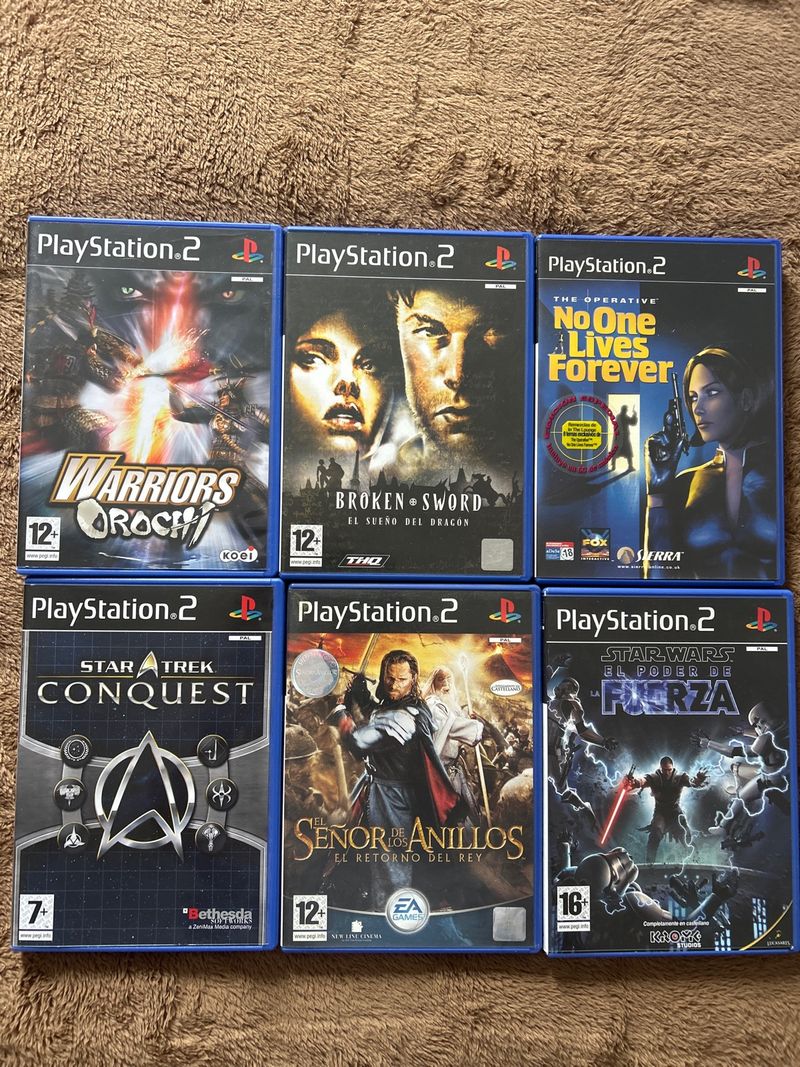 Lote 6 Juegos PS2
