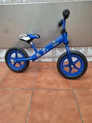 Bici de aprendizaje azul