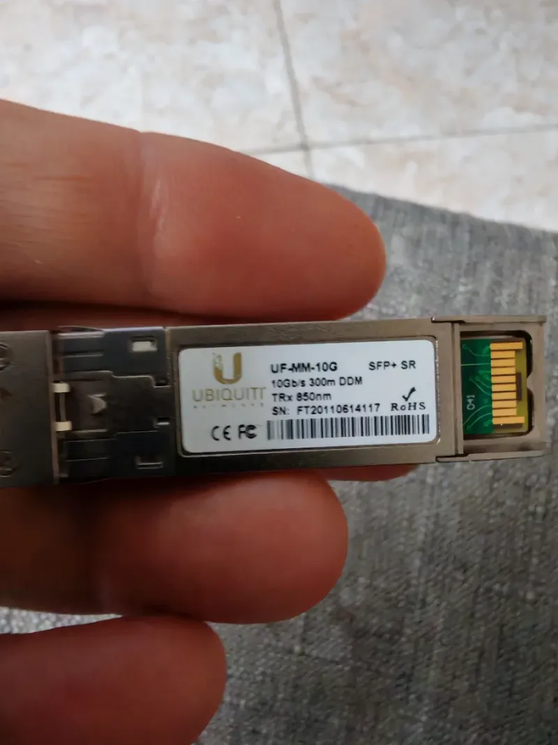 Transceptor Fibra Óptica Ubiquiti 10G SFP+ SR
