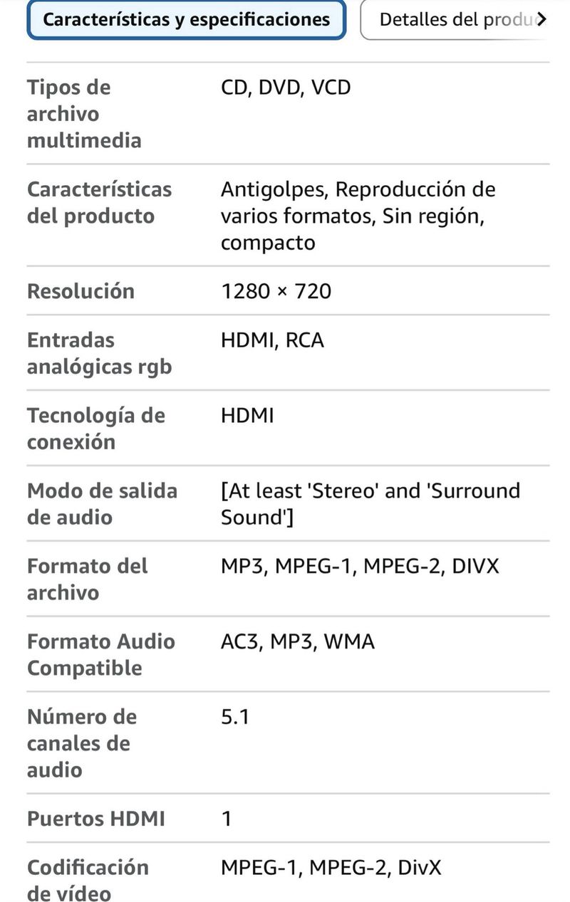 Reproductor DVD-CD Desobry Region Free afbeelding 6