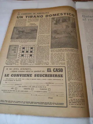Periódico El Caso 25/03/1972 Feltrinelli